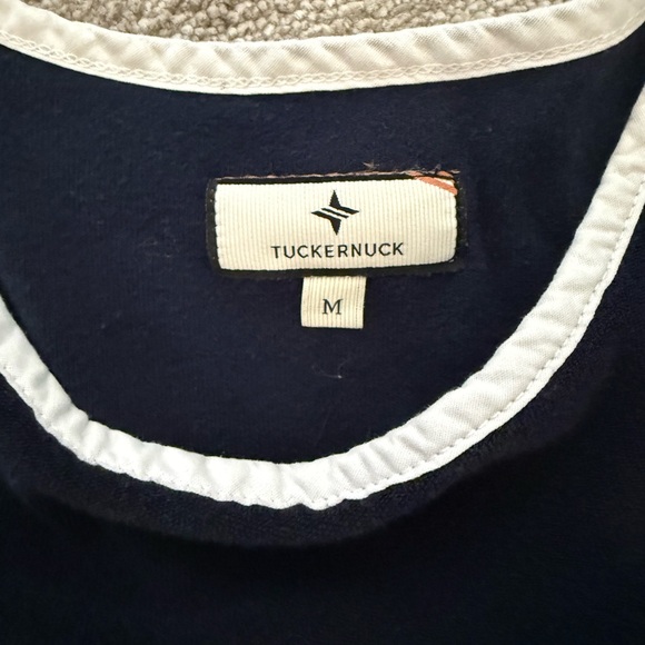 Tuckernuck Terrycloth Navy Cover Up Dress with White Accents - Picture 3 of 7